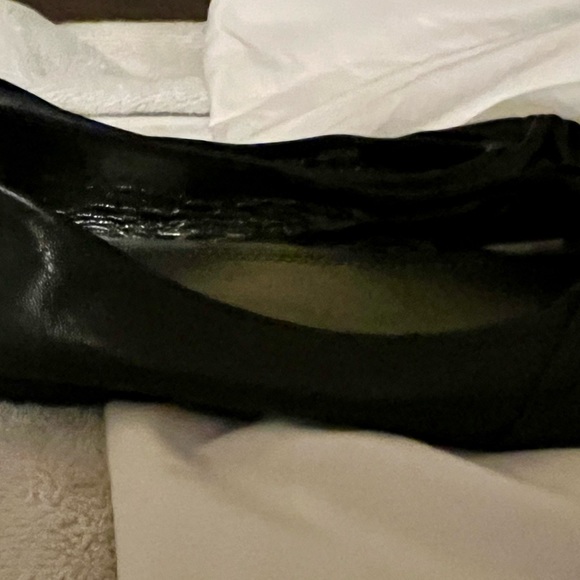 Vintage Gianni Binni Black leather twisted knot ballet flats. Genuine leather. - Picture 3 of 3